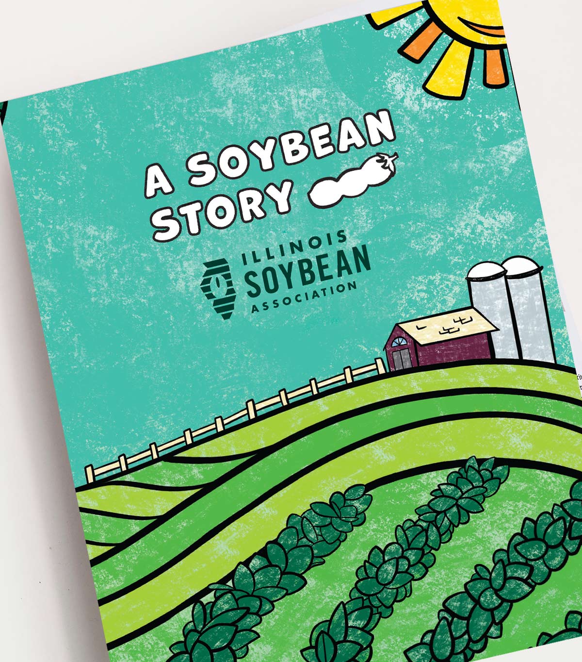 Coloring book design for Illinois Soybean Association