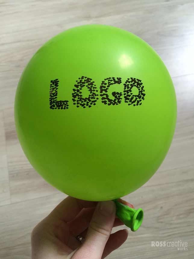 balloon example of fuzzy logo