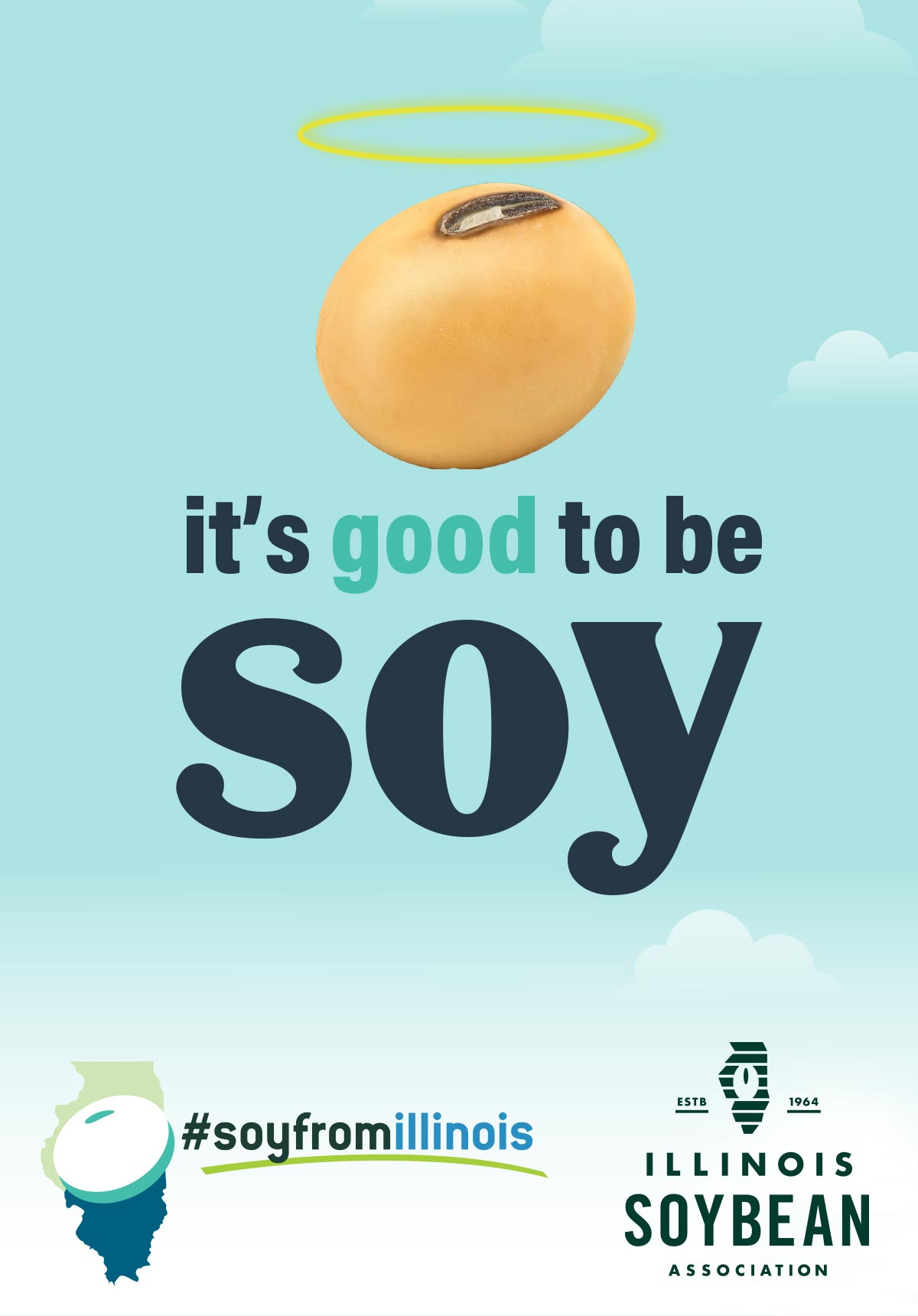 It's good to be soy poster for Illinois soybean association