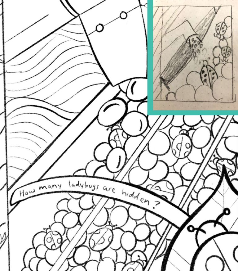 Coloring book design for Illinois Soybean Association