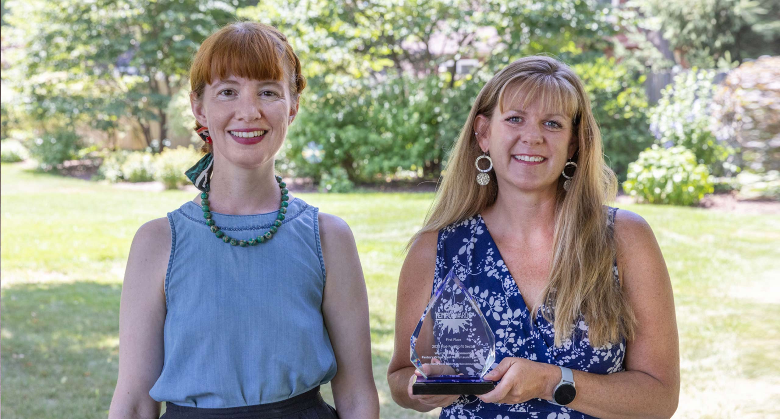 Catherine Ross and Lisa Spaeth with Tempo Award