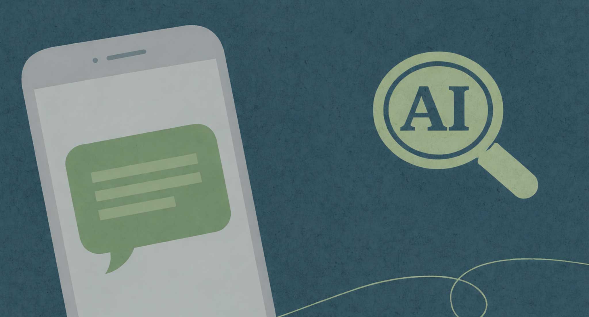 Small business AI search on a phone